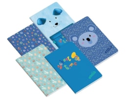 Caderno Agraf. A4 Ambar, School Time Boy, 48 fls./90g, Paut.