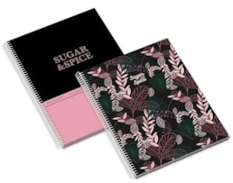 Caderno A4 Ambar Esp. C/D 80F/100grs, Sugar & Spice, Quad.