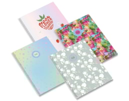Caderno A4 Ambar Esp. 80Fls, Teen Moonflower, Paut.