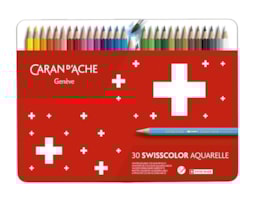 Lápis Côr Caran D` Ache Swisscolor R.1285.730, cx. c/30 Sort