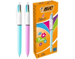 Esferográfica Bic Fun, 4 cores pastel