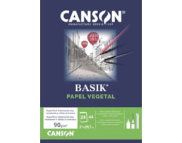 Caderno A4 Vegetal 90g Canson Refª 8000, 24 fls