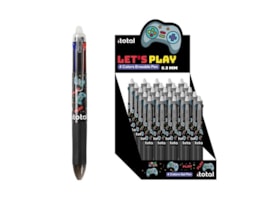 Esferográfica 4 cores, apagável, XL1806F, Let`s Play