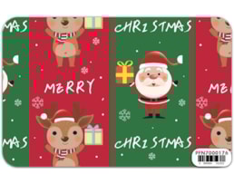 Papel Fantasia 70x100, Natal, Emb. c/25 Fls. Refª 176
