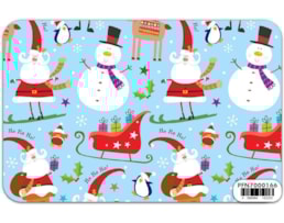 Papel Fantasia 70x100, Natal, Emb. c/25 Fls. Refª 166