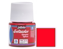 Tinta Setacolor p/tecido Frs. c/45ml, Refª295-026, Vermelhão