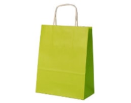 Saco c/ asa torcida 24X10X32cm, Verde Alface, 25 Uni