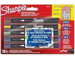 Marcador Sharpie, acrílico base água, P. Red. Bl. c/5 cores
