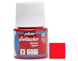 Tinta Setacolor p/tecido Frs. c/45ml, Refª295-080, Vermelho