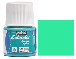 Tinta Setacolor p/tecido Frs. c/45ml, Refª295-087, turquesa