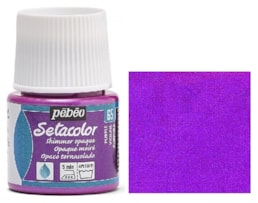 Tinta Setacolor p/tecido Frs. c/45ml, Refª295-065, Purpura