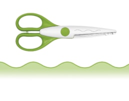Tesoura recortes Wedo Cabo Plástico, 16cm. ondas