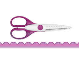 Tesoura recortes Wedo Cabo Plástico, 16cm. ondulado