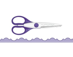 Tesoura recortes Wedo Cabo Plástico, 16cm. corte barroco