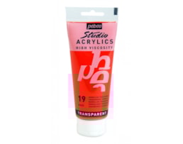 Acrílico Pebeo Studio, Refª 8831019, 100ml, Vermelho Transpa