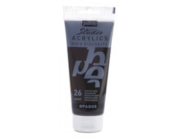 Acrílico Pebeo Studio, Refª 8831026, 100ml, Preto Marte