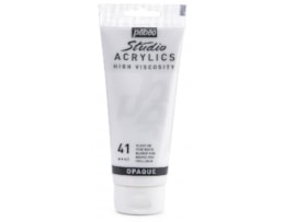Acrílico Pebeo Studio, Refª 8831041,100ml, Branco Vivo