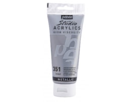 Acrílico Pebeo Studio,  Refª 837351, 100ml, Prata