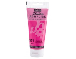 Acrílico Pebeo Studio,  R.837371, 100ml, Rosa Fluor