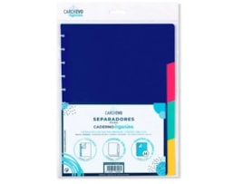 Separadores Ingeniox, A5, PP, Intensas, c/ 4 pestanas