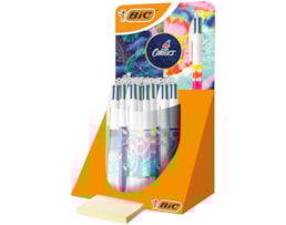 Esferográfica Bic 4 cores, Decorados, Tubo c/ 30 Uni