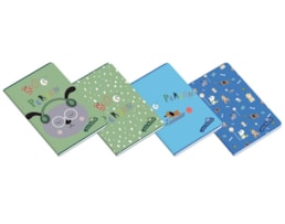 Caderno Agraf. A5 Ambar, School Time Boy, 48 fls./90g, P.