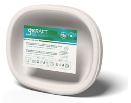 Emb. Take-away Gkraft, em celulose moldada c/1L, Emb. 15 uni