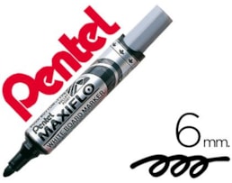 Marcador Pentel Maxiflo MWL5M p/ Quadro Bco. Preto