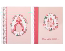 Caderno A4 Ancor, Esp, C/D, 80F./90g, B`log Princess, Quad.