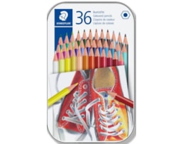 Lápis Cor Staedtler Refª 175M36, Cx. metálica c/36 cores