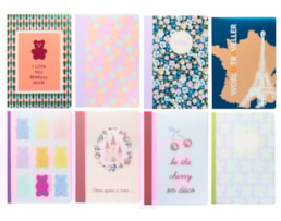 Caderno A4 Agraf. PP, Ancor, 48 F./90g, Mix, c/8  uni. Paut