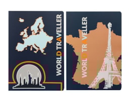 Caderno Agraf. A4 Ancor, B`Log Traveller, 48 fls./90g Paut