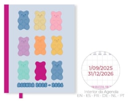 Agenda Escolar Ancor A5, B`Log Sweet Candy
