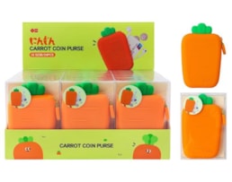 Bolsa p/ Porta moedas, Igen, Silicone, Cenoura (125X85X23mm)