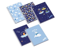 Caderno A5 Ambar, Espiral, 80fls. Pets World Boy, Paut.
