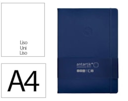 Caderno Notas Antartik, c/El, A4, C.D. 100f/80g Liso, Az. M.