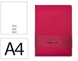 Caderno Notas Antartik, c/El, A4, C.D. 100f/80g Liso, Fucsia
