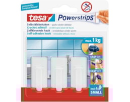 Autoc. Tesa Powerstrips 57530, 3 Mini Gancho Bco