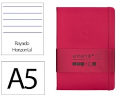 Caderno Notas Antartik, c/El, A5, CD. 100f/80g Paut, Fucsia