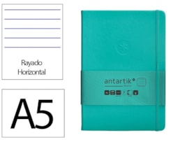 Caderno Notas Antartik, c/El, A5, CD. 100f/80g Paut, Verde A