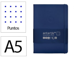 Caderno Notas Antartik, +El, A5, CD. 100f/80g Pontos, Az. M