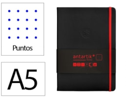 Caderno Notas Antartik, +El, A5, CD. 100f/80g Pontos, Preto