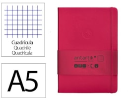 Caderno Notas Antartik, +El, A5, CD. 100f/80g Quad, Fucsia