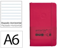 Caderno Notas Antartik, +El, A6, CD. 100f/80g Paut, Fucsia
