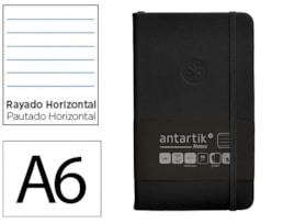 Caderno Notas Antartik, +El, A6, CD. 100f/80g Paut, Preto