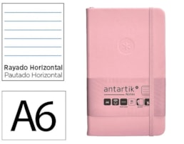 Caderno Notas Antartik, +El, A6, CD. 100f/80g Paut, Rosa P