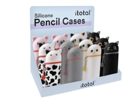 Bolsa p/ lápis, Itotal, Silicone, Animais