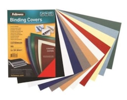 Capas Fellowes A4 Delta Couro 250g Branco Pack 25