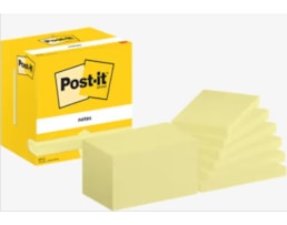 Blocos Post It, 127x76mm  655-CY, Emb. C/12X100Fls