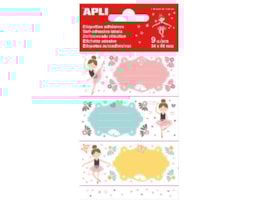 Rotulos Esc. adesivos, Apli, 9 Etiq. 35X75mm, Bailarinas